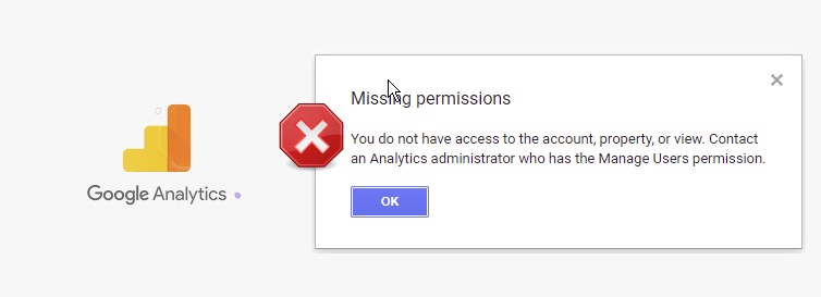 Fix “Missing permissions” error Google Analytics – 6 Ways